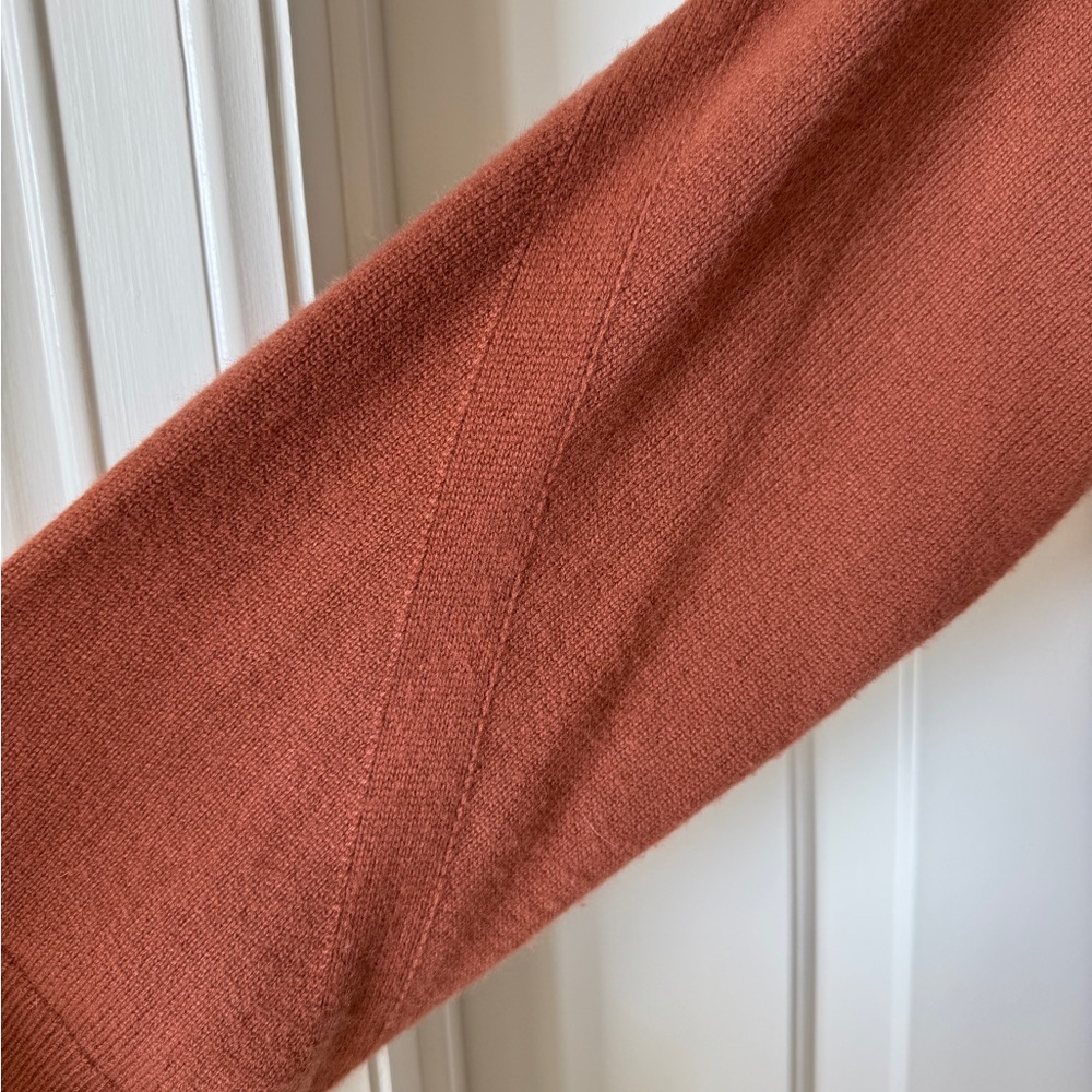 Vince Rust Cashmere Cardigan Sweater Size S - Picture 6 of 8